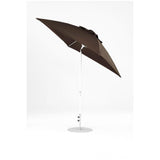 7.5 Ft Frankford Square Patio Umbrella- Crank Auto-Tilt- Matte White Frame
