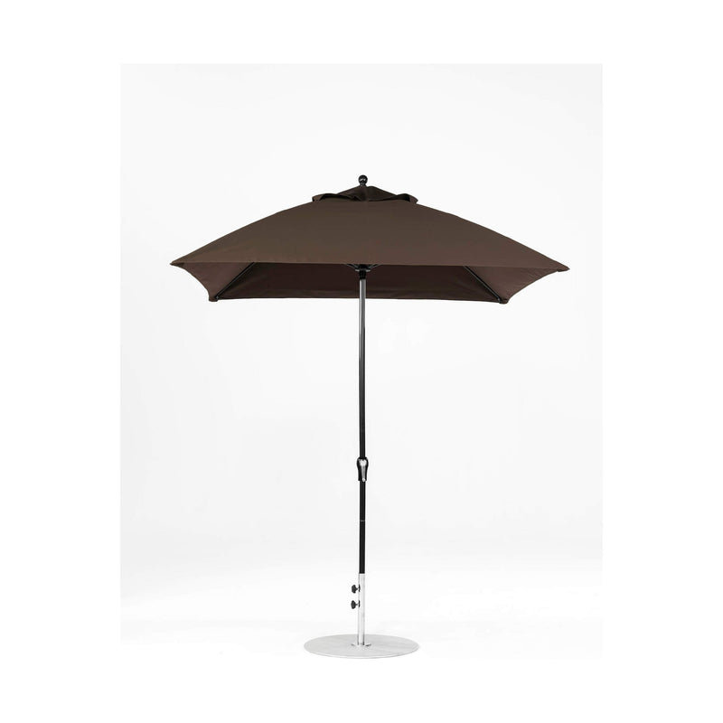 7.5 Ft Square Frankford Patio Umbrella- Crank Lift- Matte Black Frame