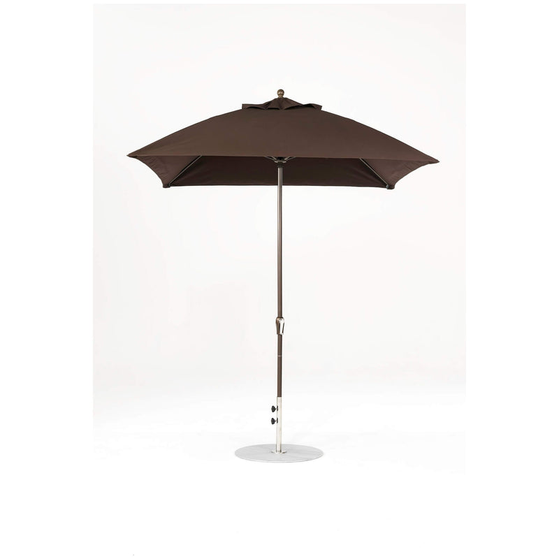 7.5 Ft Square Frankford Patio Umbrella- Crank Lift- Matte Bronze Frame