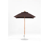 6.5 Ft Square Frankford Patio Umbrella- Crank Lift- Wood Grain Frame