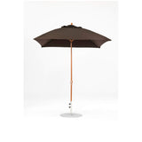 7.5 Ft Square Frankford Patio Umbrella- Crank Lift- Wood Grain Frame