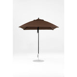 7.5 Ft Square Frankford Patio Umbrella- Pulley Lift- Matte Black Frame