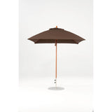 7.5 Ft Square Frankford Patio Umbrella- Pulley Lift- Wood Grain Frame