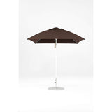 7.5 Ft Square Frankford Patio Umbrella- Pulley Lift- Matte White Frame
