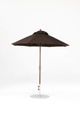 7.5 Ft Octagonal Frankford Patio Umbrella- Crank Lift- Matte Bronze Frame