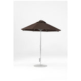 7.5 Ft Octagonal Frankford Patio Umbrella- Crank Lift- Polished Silver Anodized Frame