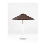 7.5 Ft Octagonal Frankford Patio Umbrella- Pulley Lift- Matte Bronze Frame
