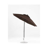 9 Ft Octagonal Frankford Patio Umbrella- Crank Auto-Tilt- Matte Black Frame
