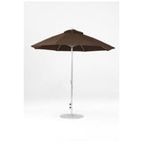 9 Ft Octagonal Frankford Patio Umbrella- Crank Lift- Polished Silver Anodized Frame