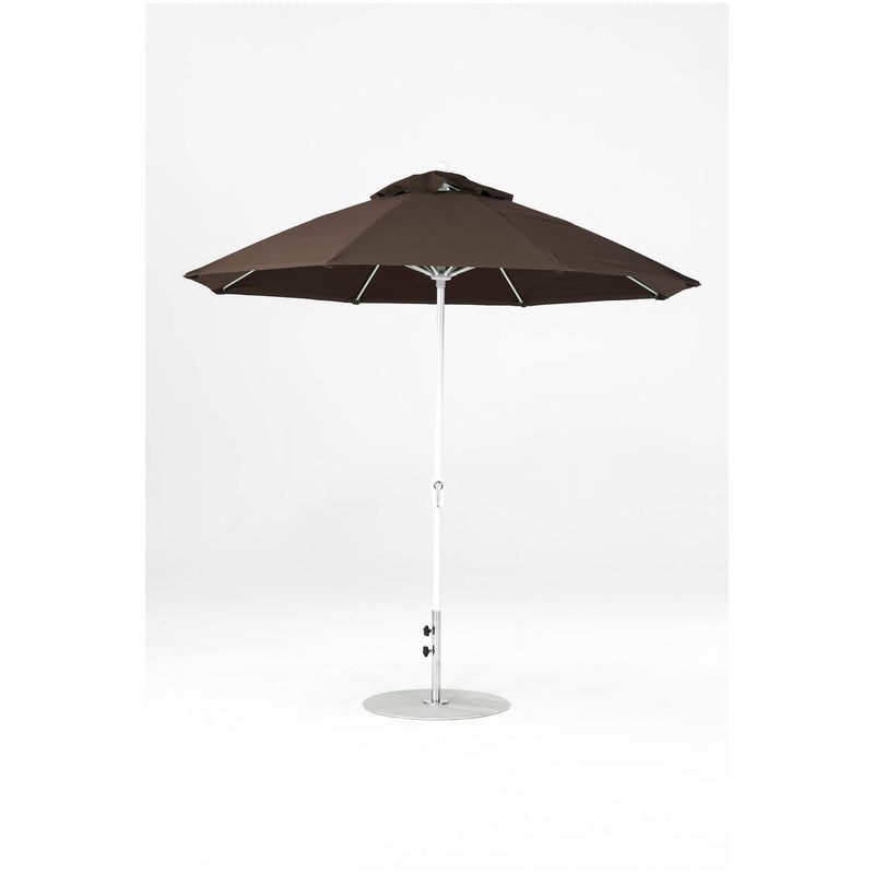 9 Ft Octagonal Frankford Patio Umbrella- Crank Lift- Matte White Frame