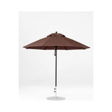 9 Ft Octagonal Frankford Patio Umbrella- Pulley Lift- Matte Black Frame