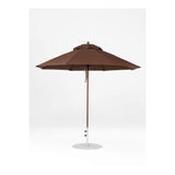 9 Ft Octagonal Frankford Patio Umbrella- Pulley Lift- Matte Bronze Frame