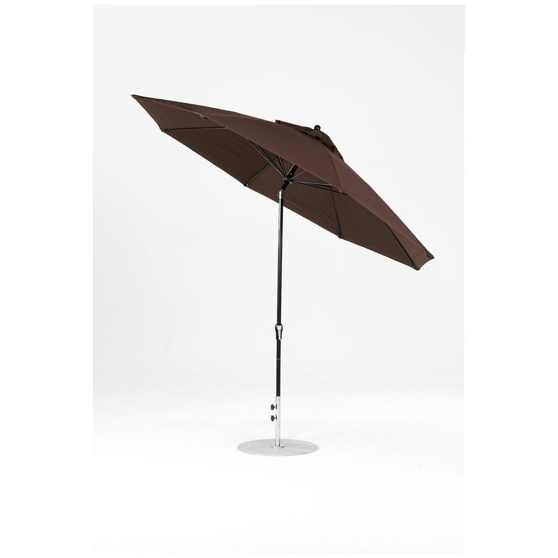 11 Ft Octagonal Frankford Patio Umbrella- Crank Auto-Tilt- Matte Black Frame
