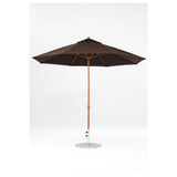 11 Ft Octagonal Frankford Patio Umbrella- Crank Lift- Wood Grain Frame