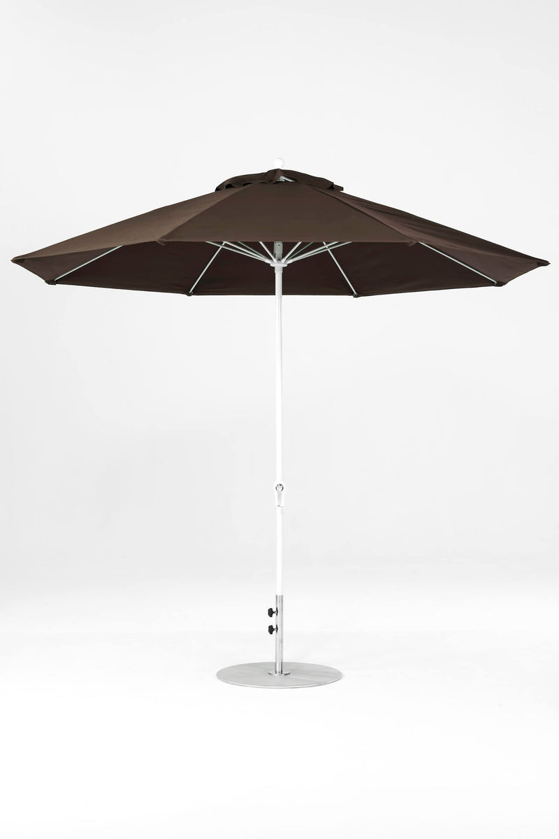 11 Ft Octagonal Frankford Patio Umbrella- Crank Lift- Matte White Frame
