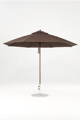 11 Ft Octagonal Frankford Patio Umbrella- Pulley Lift- Matte Bronze Frame