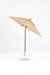 6.5 Ft Frankford Square Patio Umbrella- Crank Auto-Tilt- Matte Black Frame