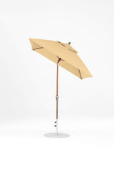 6.5 Ft Frankford Square Patio Umbrella- Crank Auto-Tilt- Matte Bronze Frame