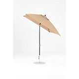 7.5 Ft Frankford Square Patio Umbrella- Crank Auto-Tilt- Matte Black Frame