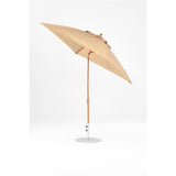 7.5 Ft Frankford Square Patio Umbrella- Crank Auto-Tilt- Wood Grain Frame