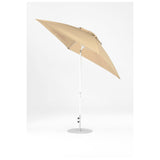 7.5 Ft Frankford Square Patio Umbrella- Crank Auto-Tilt- Matte White Frame
