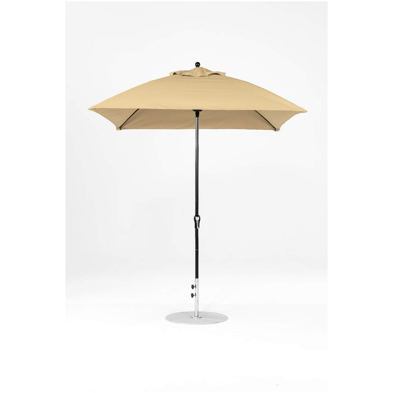 7.5 Ft Square Frankford Patio Umbrella- Crank Lift- Matte Black Frame