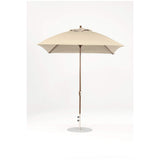 7.5 Ft Square Frankford Patio Umbrella- Crank Lift- Matte Bronze Frame