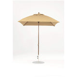 7.5 Ft Square Frankford Patio Umbrella- Crank Lift- Matte Bronze Frame