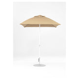 7.5 Ft Square Frankford Patio Umbrella- Crank Lift- Matte White Frame