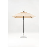7.5 Ft Square Frankford Patio Umbrella- Pulley Lift- Matte Black Frame