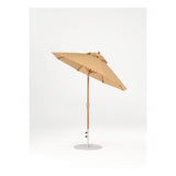 7.5 Ft Octagonal Frankford Patio Umbrella- Crank Auto-Tilt- Wood Grain Frame