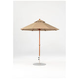 7.5 Ft Octagonal Frankford Patio Umbrella- Crank Lift- Wood Grain Frame