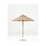 7.5 Ft Octagonal Frankford Patio Umbrella- Pulley Lift- Matte Bronze Frame