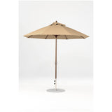 9 Ft Octagonal Frankford Patio Umbrella- Crank Lift- Matte Bronze Frame