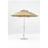 9 Ft Octagonal Frankford Patio Umbrella- Crank Lift- Matte Silver Frame