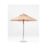 9 Ft Octagonal Frankford Patio Umbrella- Pulley Lift- Matte Bronze Frame