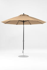 11 Ft Octagonal Frankford Patio Umbrella- Crank Lift- Matte Black Frame