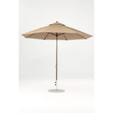 11 Ft Octagonal Frankford Patio Umbrella- Crank Lift- Matte Bronze Frame