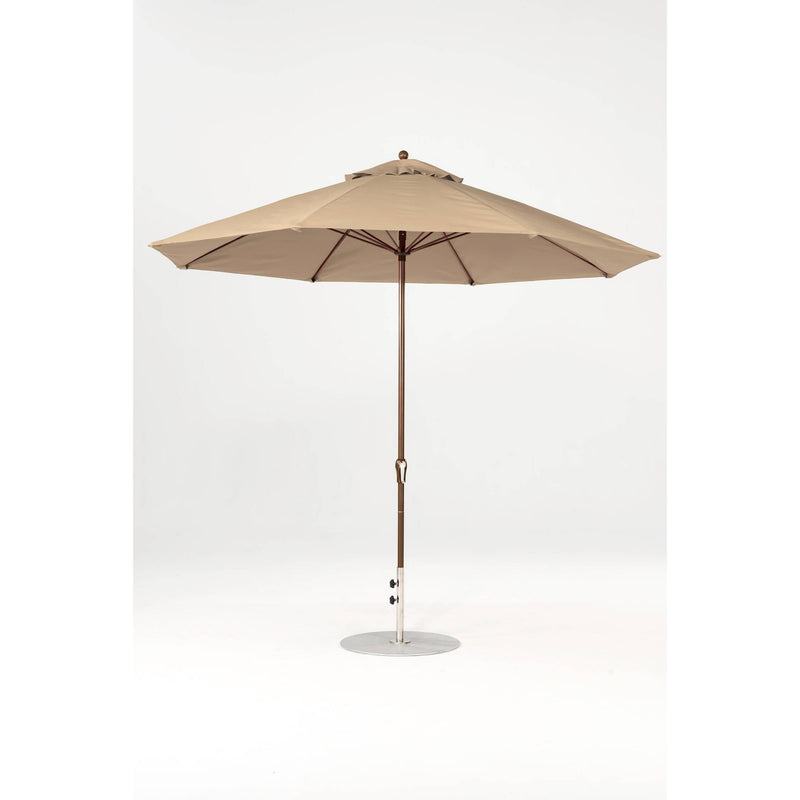 11 Ft Octagonal Frankford Patio Umbrella- Crank Lift- Matte Bronze Frame