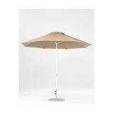 11 Ft Octagonal Frankford Patio Umbrella- Crank Lift- Matte White Frame