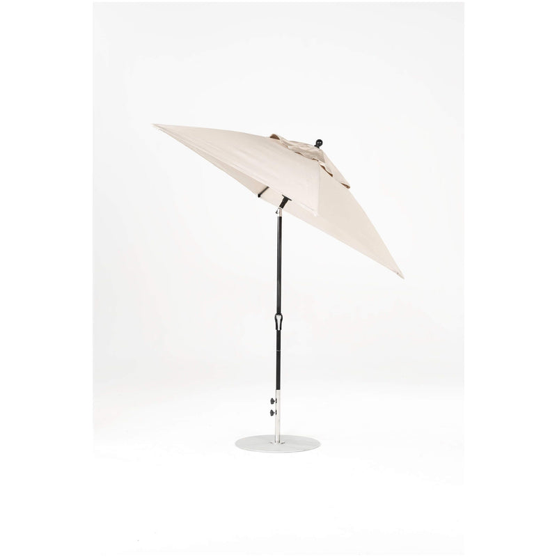 6.5 Ft Frankford Square Patio Umbrella- Crank Auto-Tilt- Matte Black Frame