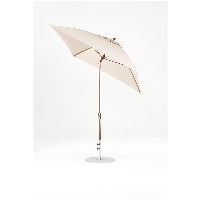 7.5 Ft Frankford Square Patio Umbrella- Crank Auto-Tilt- Matte Bronze Frame