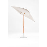 7.5 Ft Frankford Square Patio Umbrella- Crank Auto-Tilt- Wood Grain Frame