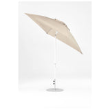 7.5 Ft Frankford Square Patio Umbrella- Crank Auto-Tilt- Matte White Frame