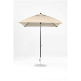 7.5 Ft Square Frankford Patio Umbrella- Crank Lift- Matte Black Frame