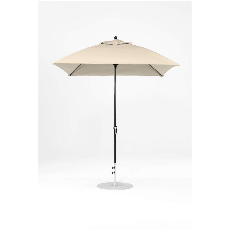 7.5 Ft Square Frankford Patio Umbrella- Crank Lift- Matte Black Frame