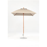 7.5 Ft Square Frankford Patio Umbrella- Crank Lift- Wood Grain Frame
