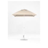 7.5 Ft Square Frankford Patio Umbrella- Crank Lift- Matte White Frame