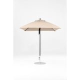 7.5 Ft Square Frankford Patio Umbrella- Pulley Lift- Matte Black Frame