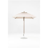 7.5 Ft Square Frankford Patio Umbrella- Pulley Lift- Matte Bronze Frame